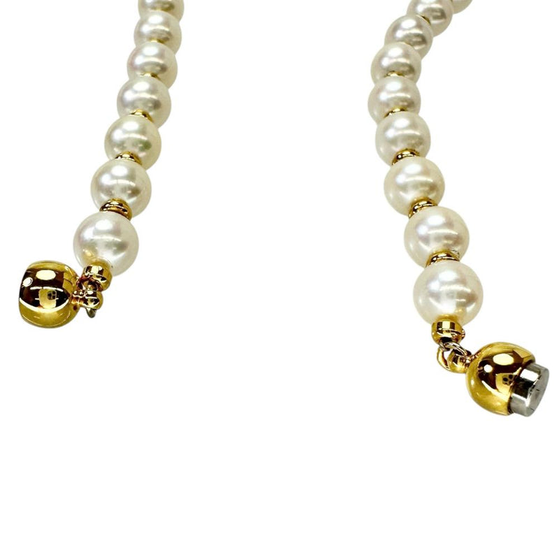 POLA/ポーラ】 アコヤパール（真珠）6.8-8.3mm ダイヤモンド 0.59ct
