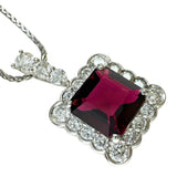 レッドトルマリン（ルベライト） 3.52ct ダイヤモンド 1.25ct ネックレス Pt900プラチナ/Pt850プラチナ 12.1g 50cm レディース
【中古】【真子質店】【NN】




【ISxMa】