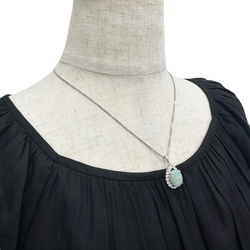 オパール 4.45ct ダイヤモンド 計1.01ct ネックレス Pt900プラチナ/Pt850プラチナ 13.0g 45cm レディース
【中古】【真子質店】【NN】




【IYMiMa】