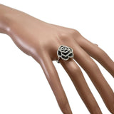 10.5号 バラモチーフ ブラックダイヤモンド 0.62ct その他ダイヤモンド 0.38ct リング・指輪 K18WGホワイトゴールド 18金 4.8g レディース
【中古】【真子質店】【NN】




【STD】