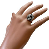 10.5号 バラモチーフ ブラックダイヤモンド 0.62ct その他ダイヤモンド 0.38ct リング・指輪 K18WGホワイトゴールド 18金 4.8g レディース
【中古】【真子質店】【NN】




【STD】