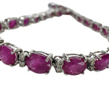 ルビー 計10.0ct ダイヤモンド 計0.40ct ブレスレット K18WGホワイトゴールド 18金 8.4g 17.5cm レディース
【中古】【真子質店】【NN】




【ITMiK】