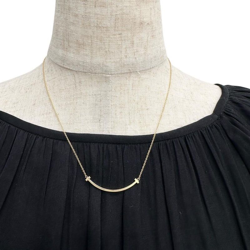 【TIFFANY&Co./ティファニー】 Tスマイル　スモール ネックレス K18ゴールド 18金 3.0g 40.5/45.5cm レディース
【中古】【真子質店】【GD】




【SxT】