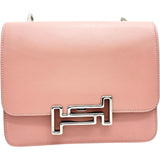 【TOD’S】Double T Chain Shoulder Bag Shoulder Bag Leather Pink Leather/Silver Hardware Women's【Used】【Makoto Shichiten】【BL】

【MoSD】