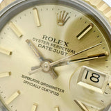 【ROLEX/ロレックス】 オーバーホール済 デイトジャスト 69173 腕時計 ステンレススチール/K18YGイエローゴールド 自動巻き/オートマ (1986年) ゴールド文字盤/シルバーゴールドコンビベルト レディース
【中古】【真子質店】【BL】




【Dxxx】
【ex】