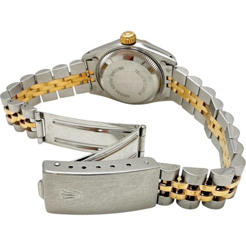 【ROLEX/ロレックス】 オーバーホール済 デイトジャスト 69173 腕時計 ステンレススチール/K18YGイエローゴールド 自動巻き/オートマ (1986年) ゴールド文字盤/シルバーゴールドコンビベルト レディース
【中古】【真子質店】【BL】




【Dxxx】
【ex】