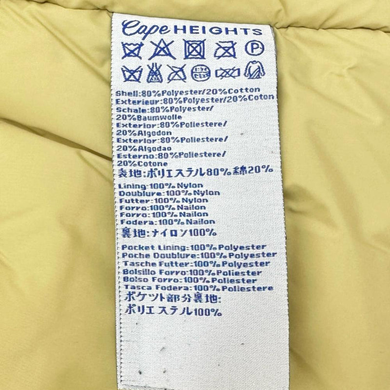 【Cape HEIGHTS/ケープハイツ】 ダウンジャケット ポリエステル/ダウン/フェザー ベージュ メンズ【中古】【真子質店】【GD】




【IDx】
