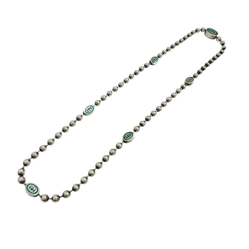 【GUCCI/グッチ】 インターロッキングG ボールチェーン ネックレス シルバー925 35.2g 50cm シルバー/グリーン ユニセックス
【中古】【真子質店】【GD】




【IMix】