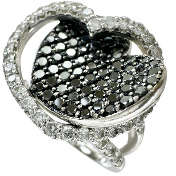 10号【Ponte Vecchio/ポンテヴェキオ】 ハートデザイン ブラックダイヤモンド 0.99ct ダイヤモンド 0.88ct リング・指輪 K18WGホワイトゴールド 18金 13.2g レディース
【中古】【真子質店】【GD】




【TMoYMa】