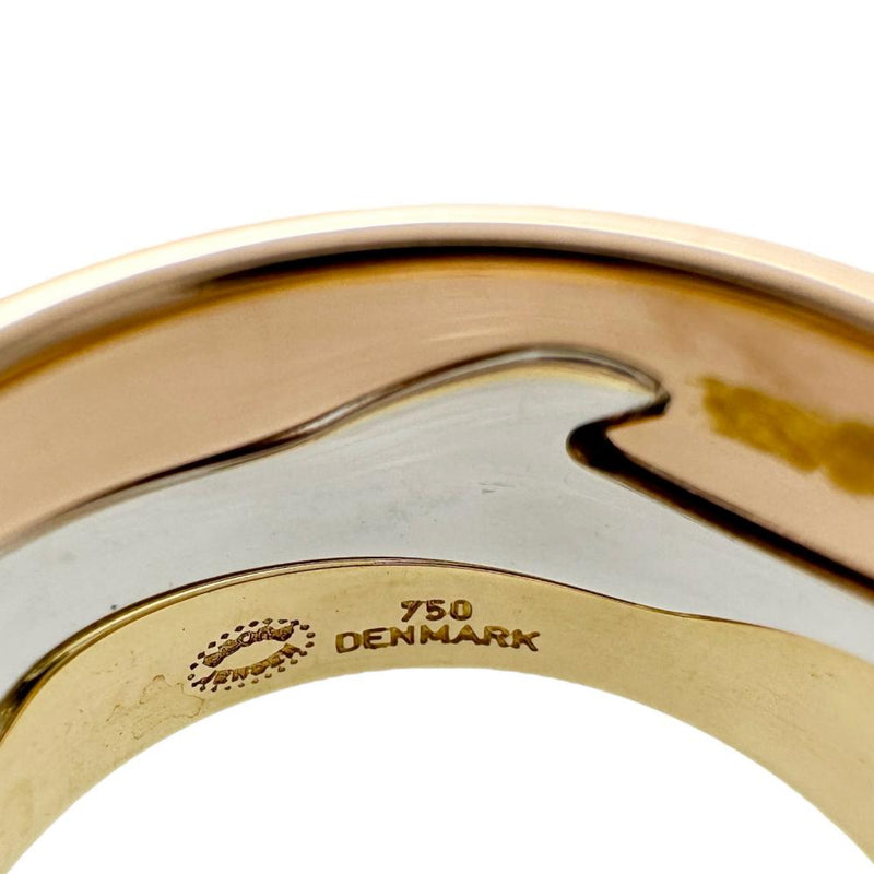 12号【Georg Jensen/ジョージジェンセン】 3連フュージョンリング 