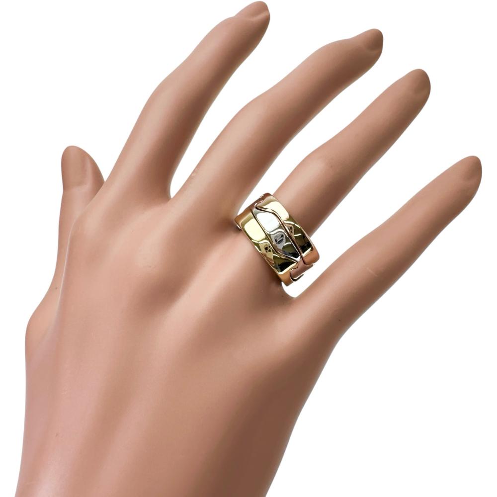 12号【Georg Jensen/ジョージジェンセン】 3連フュージョンリング