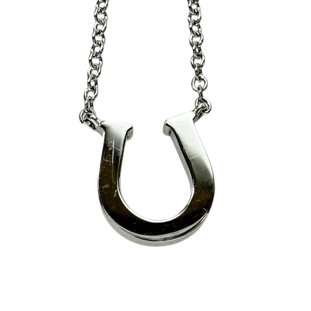 【美品】ティファニー ホースシュー 馬蹄 ネックレス ダイヤ ホワイトゴールド TIFFANY&Co./ティファニー】 馬蹄/ホースシュー ダイヤモンド
