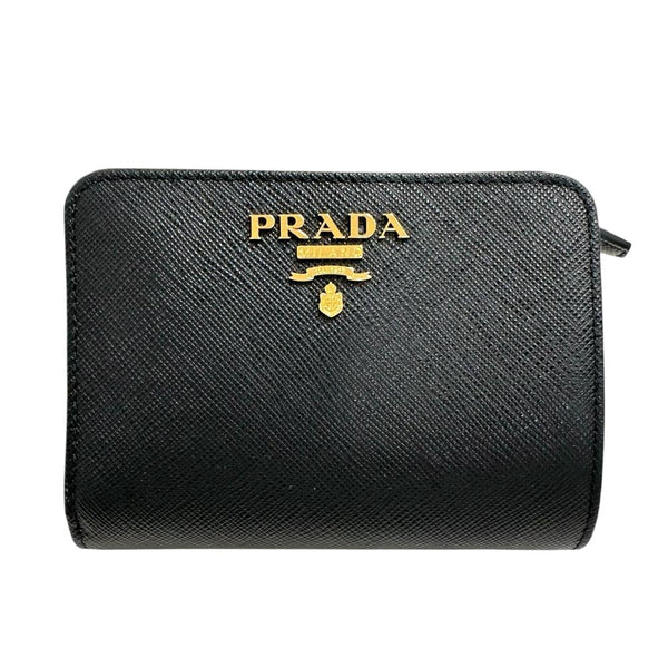 【PRADA/プラダ】 サフィアーノ 1ML018 コンパクトウォレット 二つ折り財布 レザー ブラック レディース【中古】【真子質店】【BL】




【DKx】