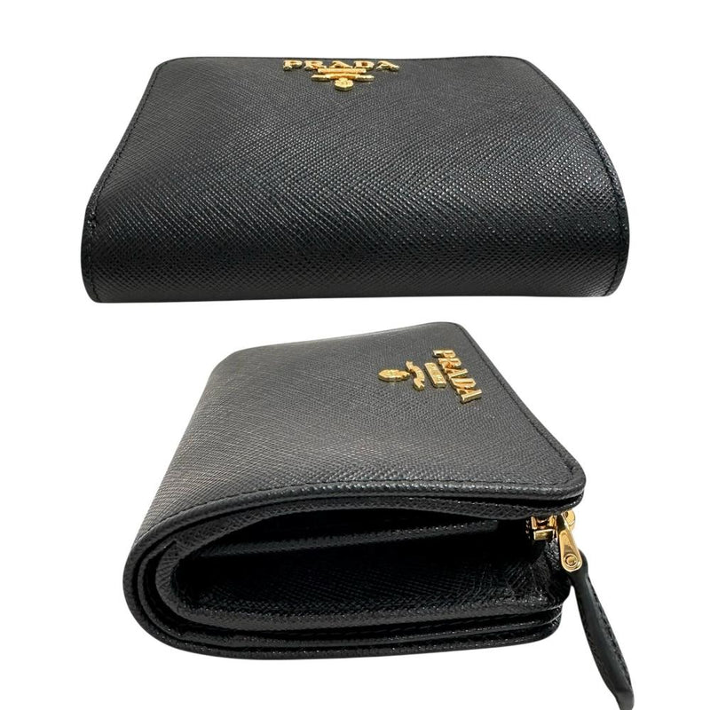 【PRADA/プラダ】 サフィアーノ 1ML018 コンパクトウォレット 二つ折り財布 レザー ブラック レディース【中古】【真子質店】【BL】




【DKx】