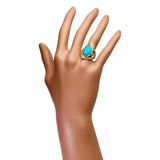 18号 トルコ石 リング・指輪 K18ゴールド 18金 8.2g レディース
【中古】【真子質店】【NN】




【SMix】