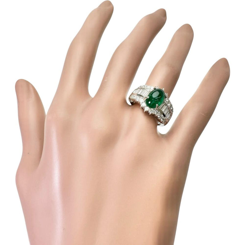 12号 カボションエメラルド 2.38ct ダイヤモンド 1.30ct リング・指輪 Pt900プラチナ 11.4g レディース
【中古】【真子質店】【NN】




【ISMix】