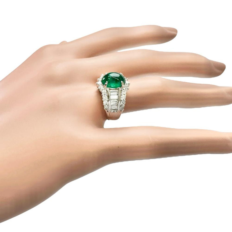 12号 カボションエメラルド 2.38ct ダイヤモンド 1.30ct リング・指輪 Pt900プラチナ 11.4g レディース
【中古】【真子質店】【NN】




【ISMix】