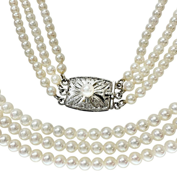 3連 アコヤ真珠 (ベビーパール) 3.0～3.5mm ネックレス シルバー 33.2g 71cm レディース
【中古】【真子質店】【NN】




【MoMox】