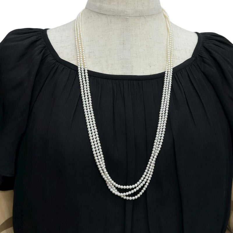 3連 アコヤ真珠 (ベビーパール) 3.0～3.5mm ネックレス シルバー 33.2g 71cm レディース
【中古】【真子質店】【NN】




【MoMox】