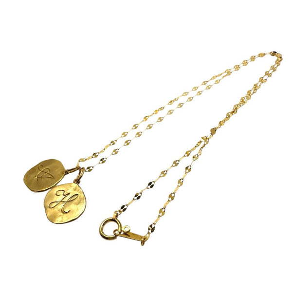 イニシャルトップ付 ネックレス K24ゴールド 24金（純金）/分析済 4.4g 43cm レディース
【中古】【真子質店】【BL】




【MiMox】
【ex】