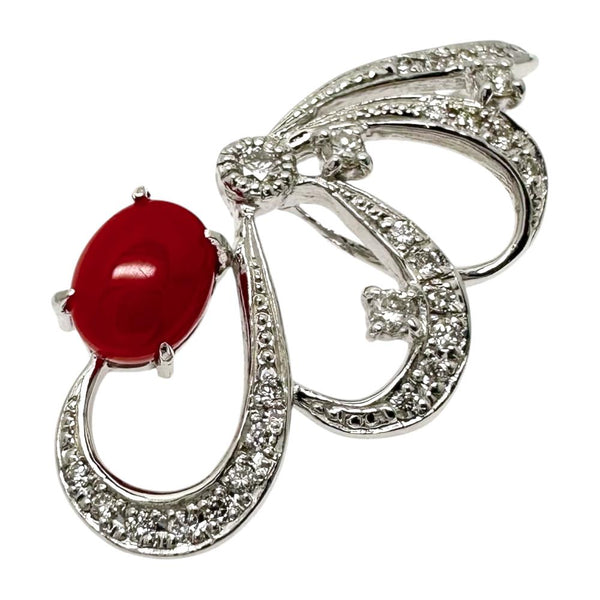 サンゴ 0.66ct ダイヤモンド 計0.26ct ペンダントトップ K18WGホワイトゴールド 18金 3.1g レディース
【中古】【真子質店】【NN】




【MoKT】