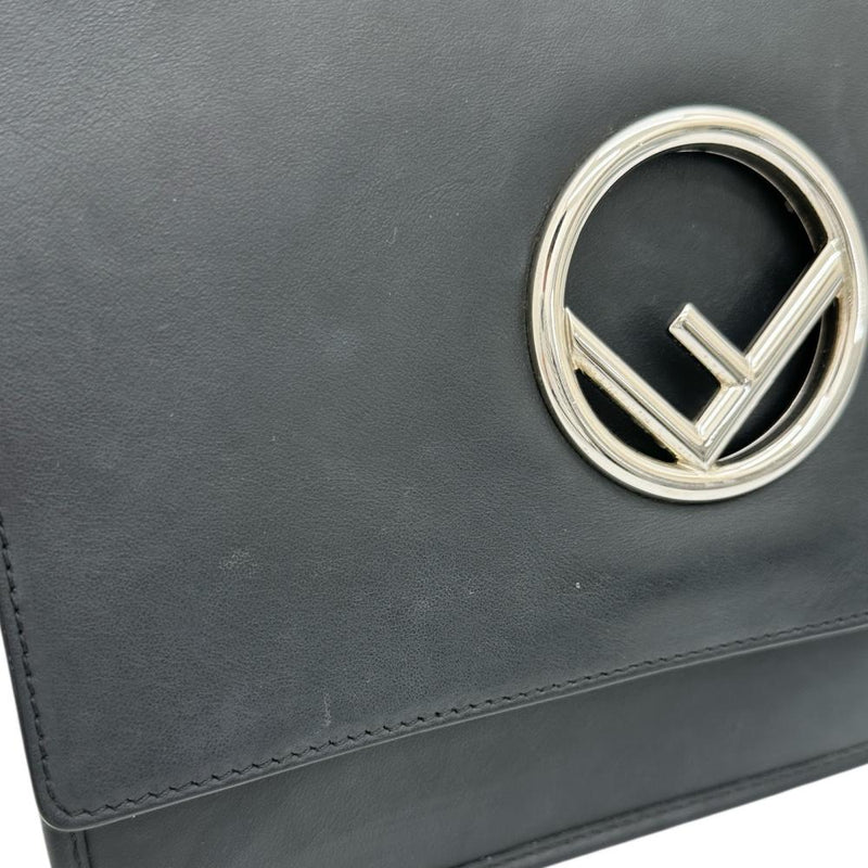 【FENDI/フェンディ】 8BT284 キャナイエフ ショルダーバッグ レザー ブラックレザー/シルバー＆ゴールド金具 レディース【中古】【真子質店】【BL】




【KxD】