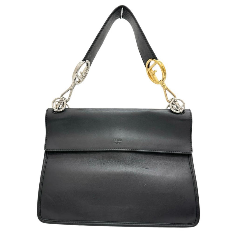 【FENDI/フェンディ】 8BT284 キャナイエフ ショルダーバッグ レザー ブラックレザー/シルバー＆ゴールド金具 レディース【中古】【真子質店】【BL】




【KxD】