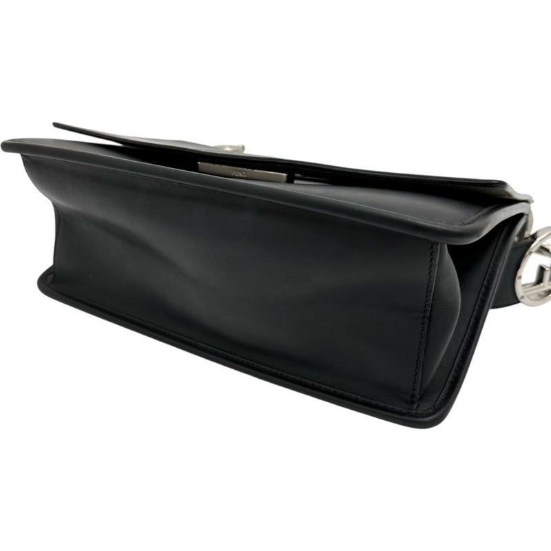 【FENDI/フェンディ】 8BT284 キャナイエフ ショルダーバッグ レザー ブラックレザー/シルバー＆ゴールド金具 レディース【中古】【真子質店】【BL】




【KxD】