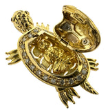 亀モチーフ ダイヤモンド 計0.24ct ルビー ペンダントトップ K18ゴールド 18金/K24ゴールド 24金（純金）/Pt900プラチナ 12.5g レディース
【中古】【真子質店】【NN】




【TxTD】