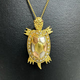 亀モチーフ ダイヤモンド 計0.24ct ルビー ペンダントトップ K18ゴールド 18金/K24ゴールド 24金（純金）/Pt900プラチナ 12.5g レディース
【中古】【真子質店】【NN】




【TxTD】