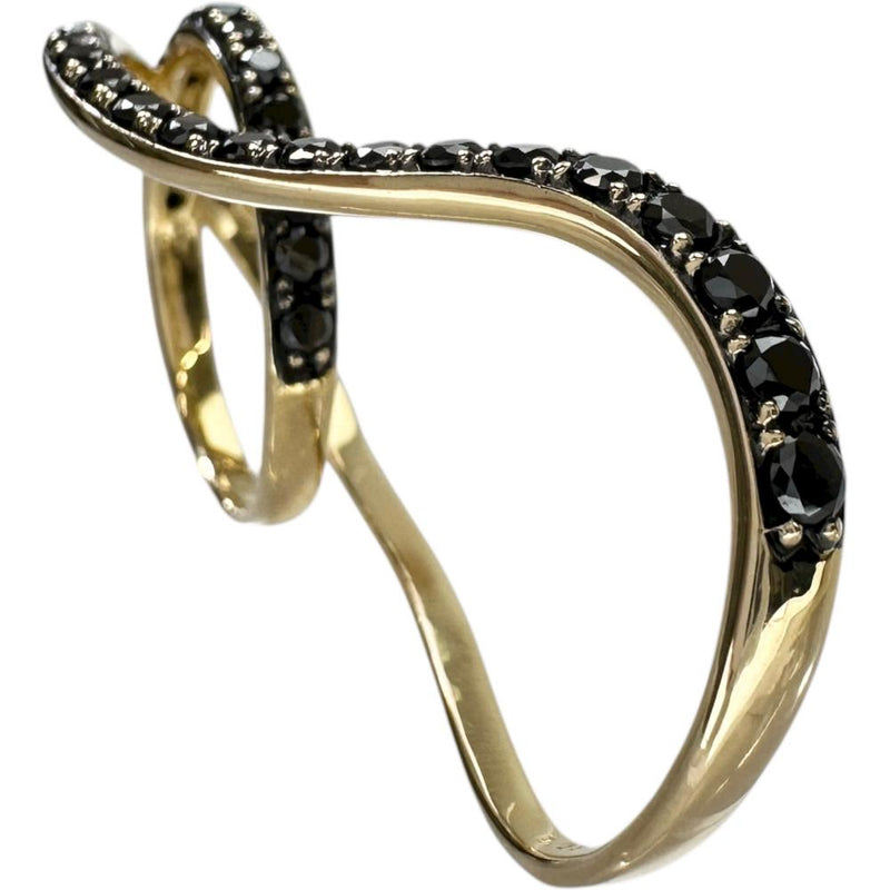 13号 Wリング ツーフィンガーリング ブラックダイヤモンド 1.05ct リング・指輪 K18ゴールド 18金 6.8g レディース
【中古】【真子質店】【NN】




【IxYK】