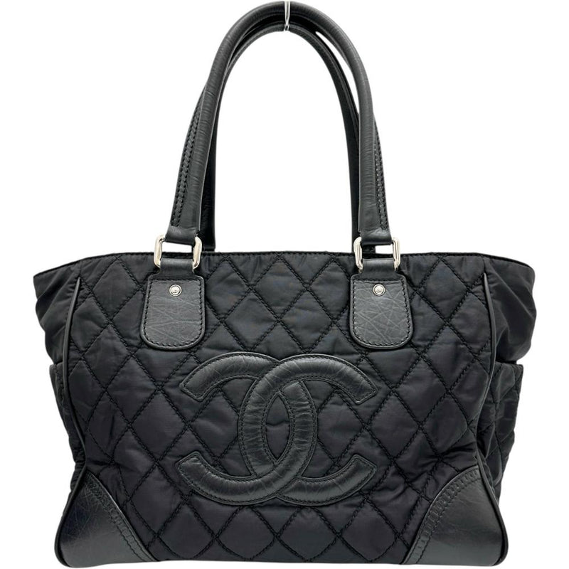 【CHANEL/シャネル】 A33100 パリニューヨーク トートバッグ 12番（2008年頃） ナイロン/レザー ブラックナイロン/ブラックレザー レディース【中古】【真子質店】【BL】




【IDMax】