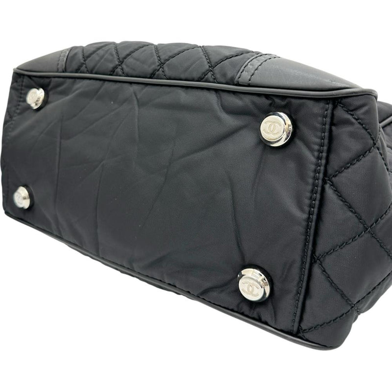 【CHANEL/シャネル】 A33100 パリニューヨーク トートバッグ 12番（2008年頃） ナイロン/レザー ブラックナイロン/ブラックレザー レディース【中古】【真子質店】【BL】




【IDMax】