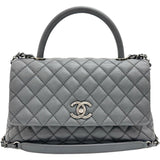 【CHANEL/シャネル】 ココハンドル29 2WAYショルダーバッグ ハンドバッグ 21番（2015年頃） キャビアスキン グレーブルーレザー/ヴィンテージ風シルバー金具 レディース【中古】【真子質店】【BL】




【MaSKI】