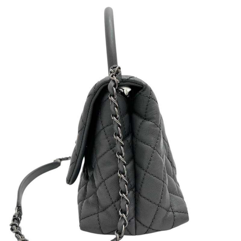 【CHANEL/シャネル】 ココハンドル29 2WAYショルダーバッグ ハンドバッグ 21番（2015年頃） キャビアスキン グレーブルーレザー/ヴィンテージ風シルバー金具 レディース【中古】【真子質店】【BL】




【MaSKI】