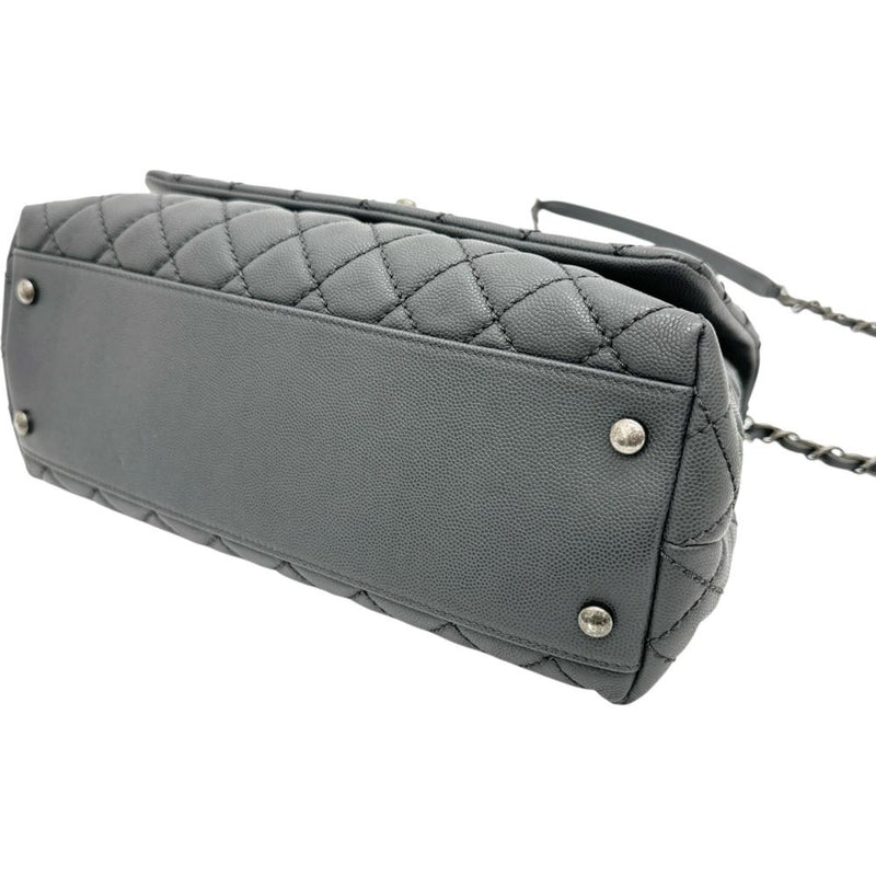 【CHANEL/シャネル】 ココハンドル29 2WAYショルダーバッグ ハンドバッグ 21番（2015年頃） キャビアスキン グレーブルーレザー/ヴィンテージ風シルバー金具 レディース【中古】【真子質店】【BL】




【MaSKI】