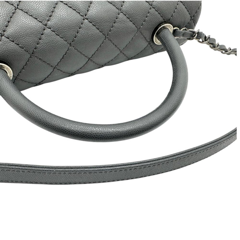 【CHANEL/シャネル】 ココハンドル29 2WAYショルダーバッグ ハンドバッグ 21番（2015年頃） キャビアスキン グレーブルーレザー/ヴィンテージ風シルバー金具 レディース【中古】【真子質店】【BL】




【MaSKI】