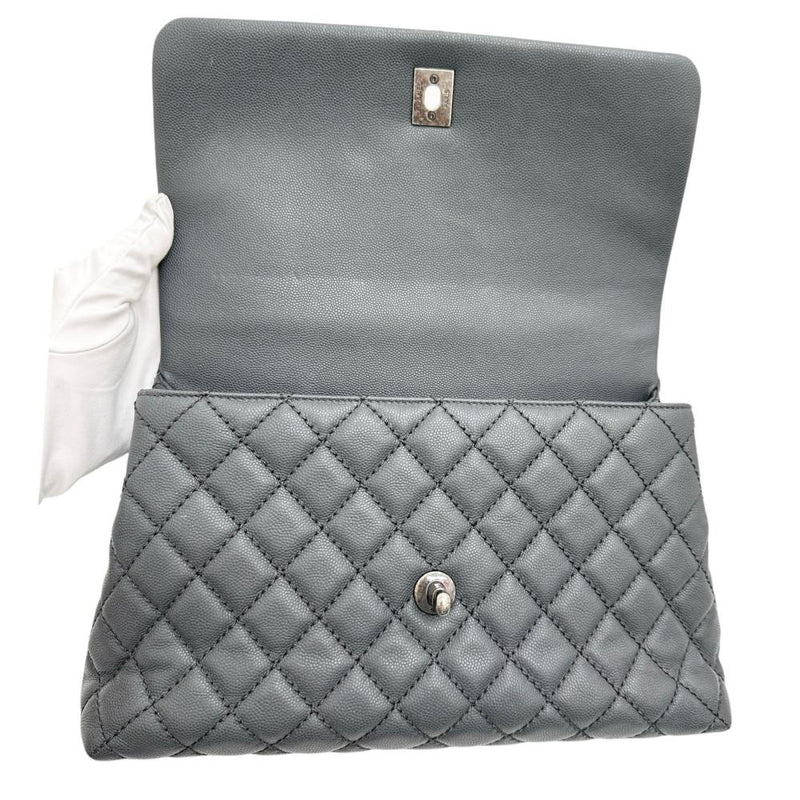 【CHANEL/シャネル】 ココハンドル29 2WAYショルダーバッグ ハンドバッグ 21番（2015年頃） キャビアスキン グレーブルーレザー/ヴィンテージ風シルバー金具 レディース【中古】【真子質店】【BL】




【MaSKI】