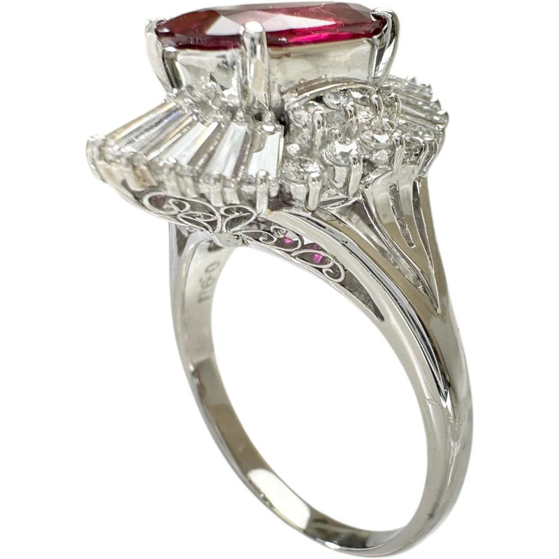 14号 タイ産ルビー 2.28ct ダイヤモンド 0.91ct リング・指輪 Pt900