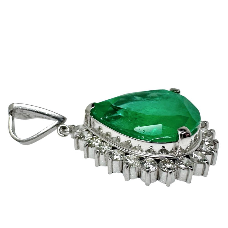 エメラルド 12.24ct ダイヤモンド 計1.48ct ペンダントトップ Pt900プラチナ/（Pm900刻印) 11.6g レディース
【中古】【真子質店】【NN】




【KTYx】