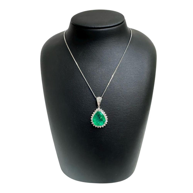 エメラルド 12.24ct ダイヤモンド 計1.48ct ペンダントトップ Pt900プラチナ/（Pm900刻印) 11.6g レディース
【中古】【真子質店】【NN】




【KTYx】