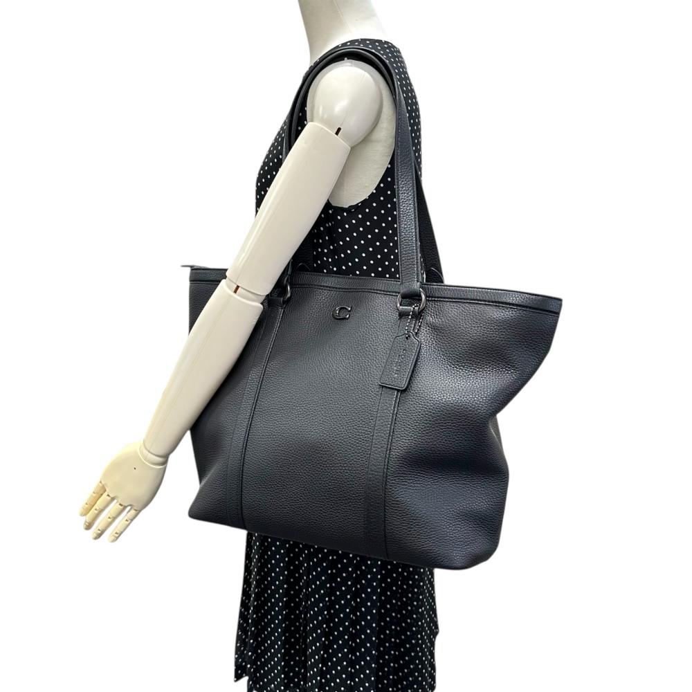 COACH/コーチ】 CU116 ゴッサムジップ トートバッグ レザー ブラック