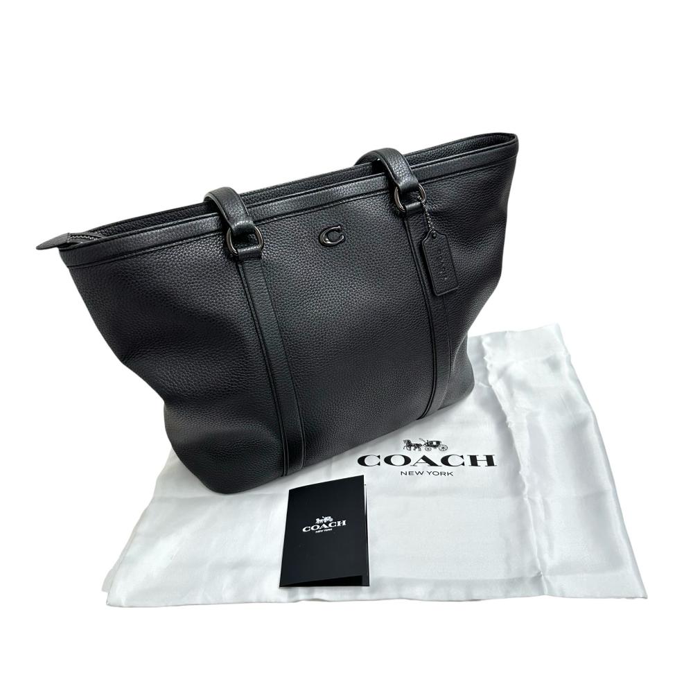 COACH/コーチ】 CU116 ゴッサムジップ トートバッグ レザー ブラック