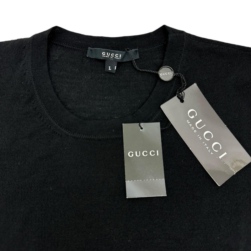 【GUCCI/グッチ】 119614 27229 半袖Ｔシャツ ウール100％/ニット風生地（ヴァージウール） ブラック レディース【中古】【真子質店】【GD】




【Tx】