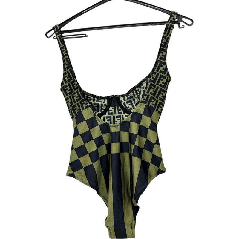 【FENDI/フェンディ】 ズッカ柄　水着/スイムウエア その他セット ナイロン/（POLYAMID80%/ELASTHAN20%） グリーン/ダークネイビー レディース【中古】【真子質店】【GD】




【Dx】