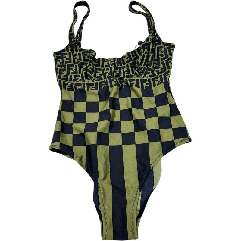 【FENDI/フェンディ】 ズッカ柄　水着/スイムウエア その他セット ナイロン/（POLYAMID80%/ELASTHAN20%） グリーン/ダークネイビー レディース【中古】【真子質店】【GD】




【Dx】
