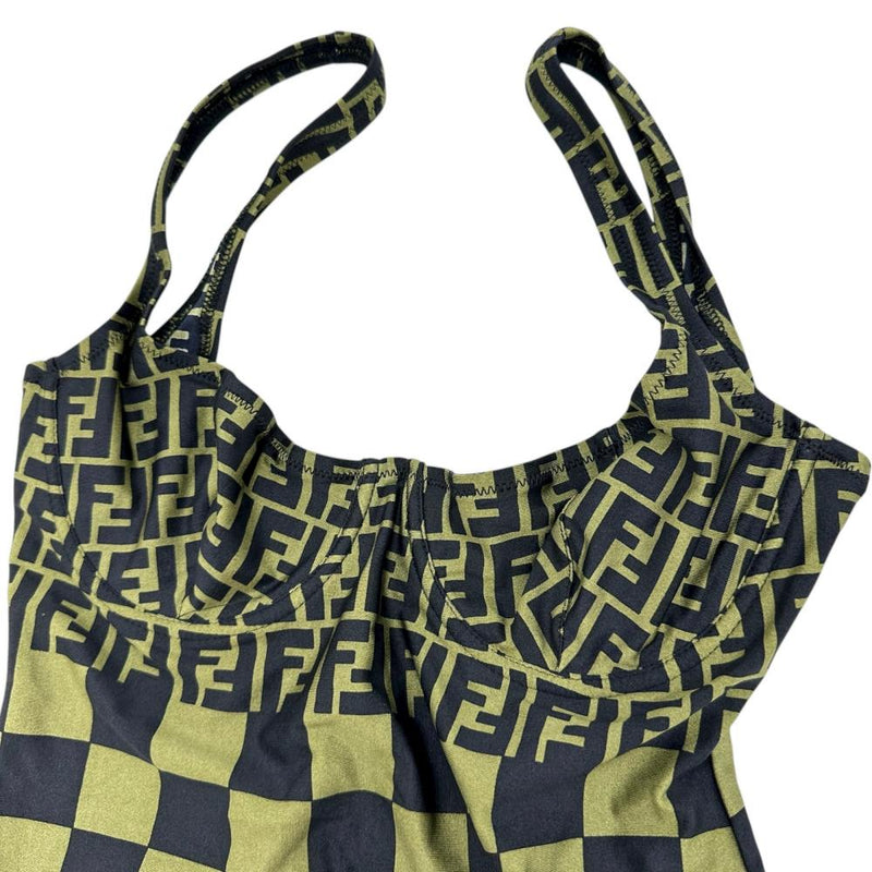 【FENDI/フェンディ】 ズッカ柄　水着/スイムウエア その他セット ナイロン/（POLYAMID80%/ELASTHAN20%） グリーン/ダークネイビー レディース【中古】【真子質店】【GD】




【Dx】