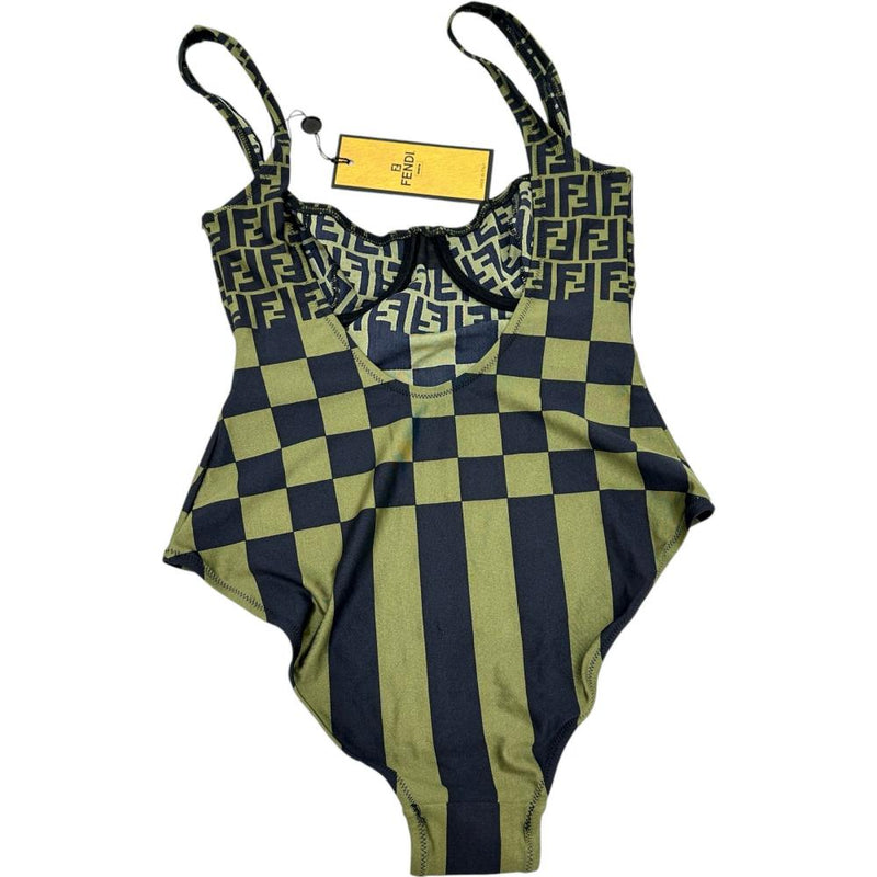 【FENDI/フェンディ】 ズッカ柄　水着/スイムウエア その他セット ナイロン/（POLYAMID80%/ELASTHAN20%） グリーン/ダークネイビー レディース【中古】【真子質店】【GD】




【Dx】