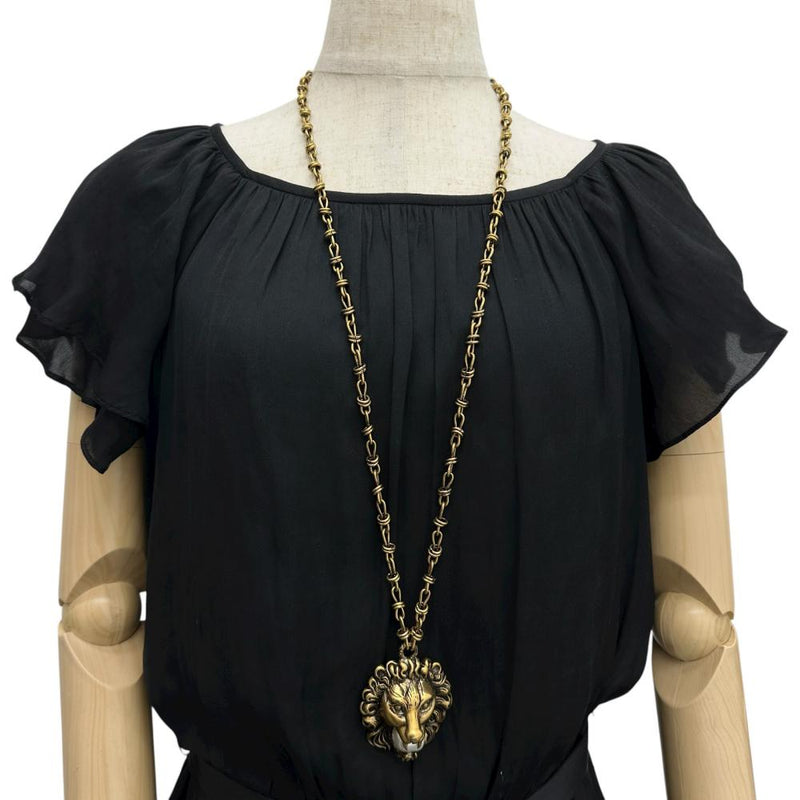 【GUCCI/グッチ】 ライオンヘッド ライオンモチーフ ロング フェイクパール16mm ネックレス GP 127.9g 87.5cm ユニセックス
【中古】【真子質店】【GD】




【Mox】