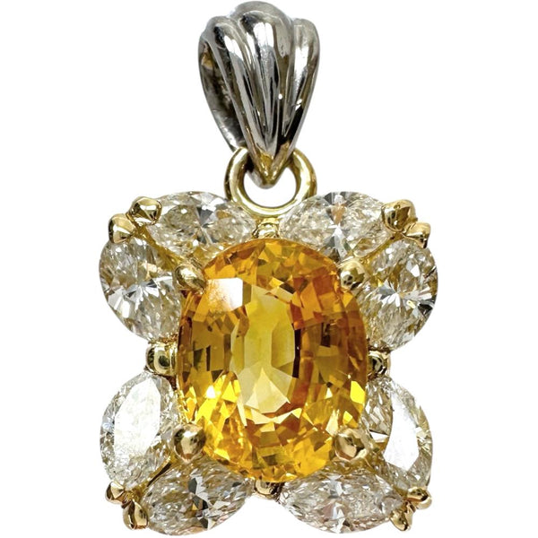 イエローサファイア(拡散処理なし) 1.24ct ダイヤモンド 0.66ct ペンダントトップ K18ゴールド 18金/Pt900プラチナ 2.9g レディース
【中古】【真子質店】【NN】




【IIxx】